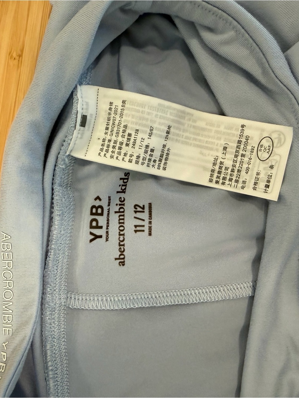 Abercrombie Kids YPB Blue Pleated Skirt Skort Girl's 11/12 Pocket Sports Tennis - Picture 6 of 11